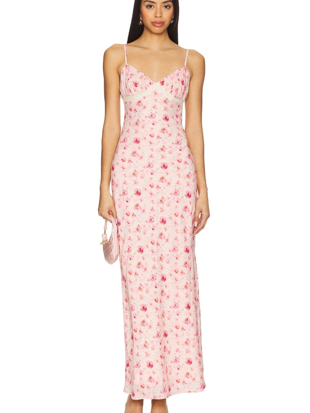 More To Come Stacey Maxi Dress In Pink Floral